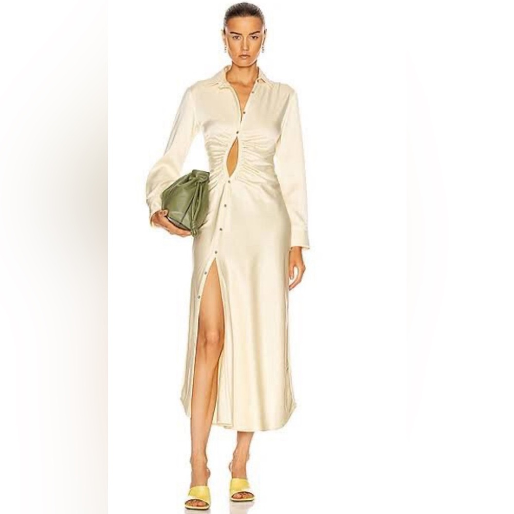 GEORGIA ALICE
Yellow Satin Universe Dress - Butter ; Size6